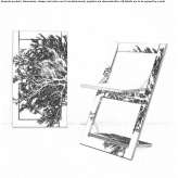 Folding plywood chair Gaviao