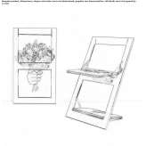 Folding plywood chair Gaviao