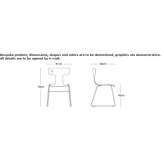 A chair based on a sleigh with an integrated cushion Cumaribo