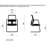 Cantilever chair with armrests Lobios