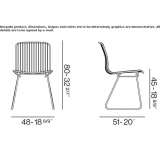 Powder-coated steel chair Catoosa