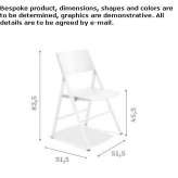 Folding plastic chair Bennwihr