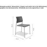 Stackable plastic reception chair Magrath