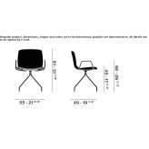 Chair with a fixed head "Classic" and armrests Tarcal