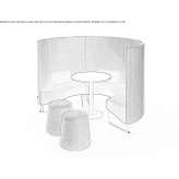 Acoustic office booth with built-in lighting Aachen