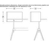 Desk partition made of sound-absorbing fabric Mumpf