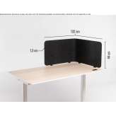 Sound-absorbing felt partition for the desktop Hirwaun