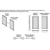 Freestanding mobile modular office screen Inverkip