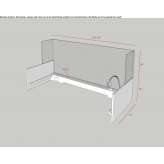 Plexiglass desk barrier Prasco