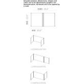 Sound-absorbing modular desk partition Wiesing