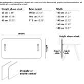 Front panel for worktop Bruton