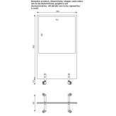 Modular magnetic office board Bojaca