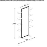 Freestanding modular office screen Marinici