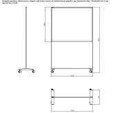 Recycled plastic office screen/whiteboard Mucka