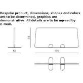 Fabric room divider Orneta