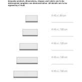 Modular desktop partition made of melamine Floris