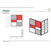 Freestanding modular office screen Marinici