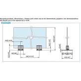 Partitions for glass or plexiglass Kozjak