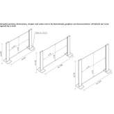 Polycarbonate bench separating panel Donsoe