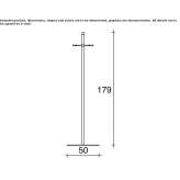 Stainless steel clothes rack Walnut