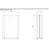 Powder-coated steel waste bin for sorting waste Mede