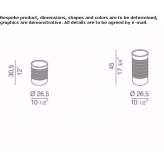 Steel waste paper bin Charlieu