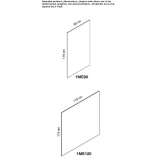 Wall-mounted magnetic office board Subotica