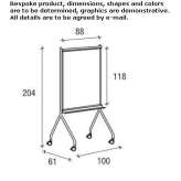 Office board on wheels Lurano