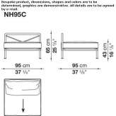 Sectional garden sofa Itaiba