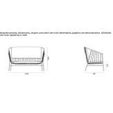 Small steel sofa Apas