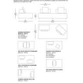 Modułowa sofa materiałowa ze zdejmowanym pokrowcem Ferriday