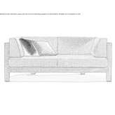 3-seater sofa Visalia