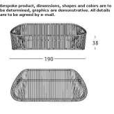 Steel and PVC sofa Saumur