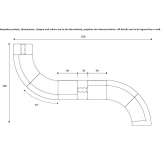 Zakrzywiona modułowa sofa ogrodowa z tkaniny Tlahuac