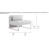 Modular garden sofa Talca