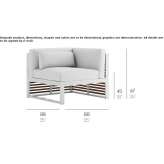 Modular garden sofa Talca