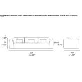 3-osobowa sofa ogrodowa Biia