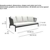 3-seater garden string sofa Klimovo