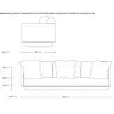 3-seater garden sofa Komarom