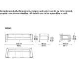 3-osobowa sofa ogrodowa z tkaniny Pucara