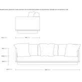 Sectional garden sofa Komarom