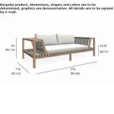 Two-seater garden sofa Natters