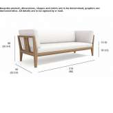 Sofa ogrodowa Canatex 3-osobowa Jicolapa