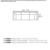 Modułowa sofa ogrodowa z tkaniny Tiegem