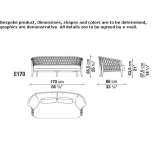 3-osobowa sofa Lawndale