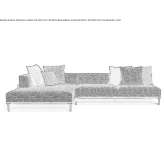 Modular fabric garden sofa Kolding