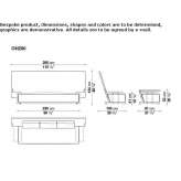 Dwuosobowa sofa ogrodowa z tkaniny Konitsa