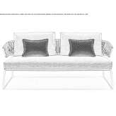 2-osobowa sofa ogrodowa Sunbrella® i lina żeglarska Cousolre