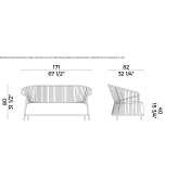 Rope garden sofa Tormon