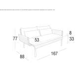 Sofa 2-osobowa Haanrade